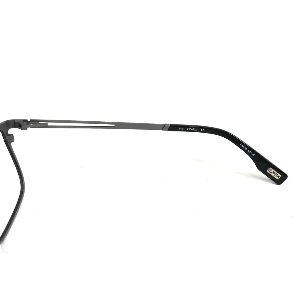 Evatik Eyeglasses Frames 9185 col.M103 Black Grey Rectangular Full Rim 56-17-145